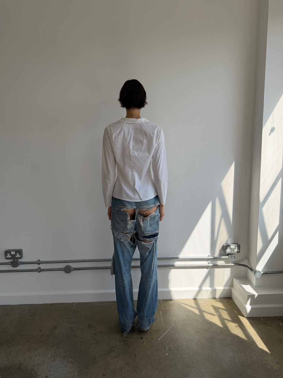 Distressed Ripped Levi’s