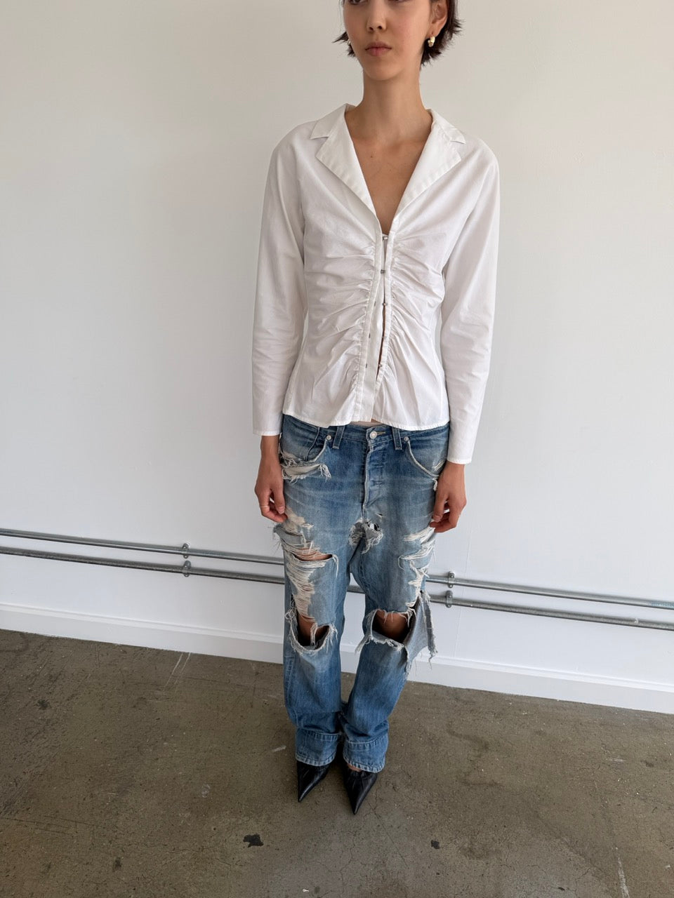 Distressed Ripped Levi’s